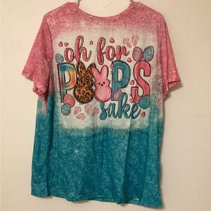 Unbranded NWT Xl graphic tee “Oh for Peeps Sake.”